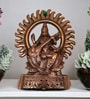 Goddess Sarswati Kiran Metal Religious Idol (Copper)
