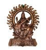 Goddess Sarswati Kiran Metal Religious Idol (Copper)