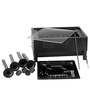 Table Top Lightweight Barbeque Grill with Stand & pack of 12 skewers