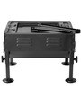 Table Top Lightweight Barbeque Grill with Stand & pack of 12 skewers