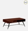 Goines Sheesham Wood Coffee Table in Scratch Resistant Honey Oak Finish