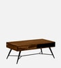 Goines Sheesham Wood Coffee Table in Scratch Resistant Provincial Teak Finish