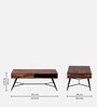 Goines Sheesham Wood Coffee Table in Scratch Resistant Rustic Teak Finish