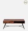 Goines Sheesham Wood Coffee Table in Scratch Resistant Rustic Teak Finish