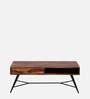Goines Sheesham Wood Coffee Table in Scratch Resistant Rustic Teak Finish