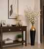 Gold & Black Metal Hammered Vase, Bottle Shape Flower Vase for HomeDecor