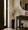 Gold & Black Metal Hammered Vase, Bottle Shape Flower Vase for HomeDecor