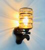 Gold Wooden Novelty Wall Light (Brown)