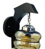 Gold Wooden Novelty Wall Light (Black)