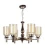 Gold & Brown Iron Chandelier