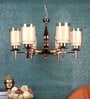 Gold & Brown Iron Chandelier