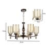Gold & Brown Iron Chandelier