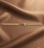 Gold & Brown Mahadev Rudraksh Gold Finish Chain Bracelet Rakhi