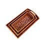Gold & Copper MDF Wood Gold Leaf (Set of 3) Serving Tray
