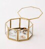 Golden Glass Multipurpose Octagon Jewellery Organiser