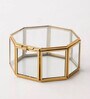 Golden Glass Multipurpose Octagon Jewellery Organiser