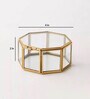 Golden Glass Multipurpose Octagon Jewellery Organiser