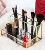 Golden Glass Multipurpose Organiser Make Up Organiser
