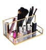 Golden Glass Multipurpose Organiser Make Up Organiser