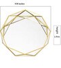 Gold & Metal And Glass Octagonal Vanity Tray Jewellery Organiser