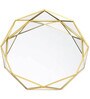 Gold & Metal And Glass Octagonal Vanity Tray Jewellery Organiser