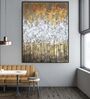 Gold & Silver Novara Canopy Canvas Wall Painting
