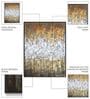 Gold & Silver Novara Canopy Canvas Wall Painting