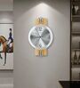 Wall Of Squared Sanguine Gold Brass Wall Clock