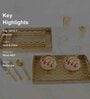 Gold & Silver MDF Wood Chevron (Set of 3) Serving Tray