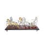 Gold & Silver Resin Roma Chariot 56 Inch Religious Idol (1 Pc)