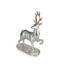 Gold & Silver Resin The Buck Beauty 26 Inch Animal Figurines (1 Pc)
