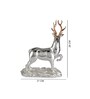 Gold & Silver Resin The Buck Beauty 26 Inch Animal Figurines (1 Pc)