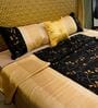 Gold   Upcycled Silk Bed Cover  Collection