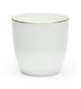 Gold & White 200 Ml Ceramic Coffee Mugs