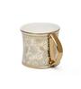 Gold & White 200 Ml Ceramic Tea Cups