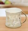 Gold & White 200 Ml Ceramic Tea Cups