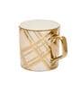 Gold & White 230 Ml Ceramic Coffee Mugs
