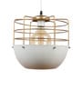Gold & White Aluminum Single Hanging Light