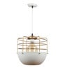 Gold & White Aluminum Single Hanging Light