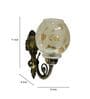 Gold & White B22 holder Metal & Glass Uplight Wall Scone