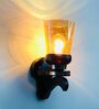 Gold Wooden Novelty Wall Light (Brown)