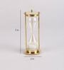 Gold, Brass & Glass Hour glass