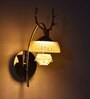 Antler Metal LED Novelty Wall Light (Brass)