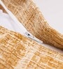 Gold Solid Polyester Blend 24 x 24 Inches Cushion Cover