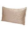Gold Patterned 210TC Cotton Blend 17 x 27 Inches Pillow Covers (Set of 2)