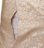 Gold Patterned 210TC Cotton Blend 17 x 27 Inches Pillow Covers (Set of 2)