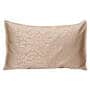 Gold Patterned 210TC Cotton Blend 17 x 27 Inches Pillow Covers (Set of 2)