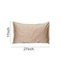Gold Patterned 210TC Cotton Blend 17 x 27 Inches Pillow Covers (Set of 2)