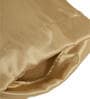 Gold Solid 210TC Satin 17 x 27 Inches Pillow Covers (Set of 2)