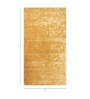 Gold Abstract Viscose 5 ft X 8 ft Hand Tufted Rectangle Carpet